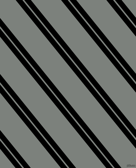 129 degree angle dual stripes lines, 22 pixel lines width, 6 and 99 pixel line spacing, Black and Boulder dual two line striped seamless tileable