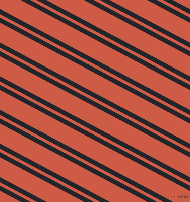 152 degree angle dual stripe lines, 9 pixel lines width, 6 and 35 pixel line spacing, Black Russian and Dark Coral dual two line striped seamless tileable