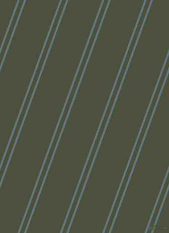 70 degree angle dual striped lines, 4 pixel lines width, 8 and 63 pixel line spacing, Blue Bayoux and Kelp dual two line striped seamless tileable