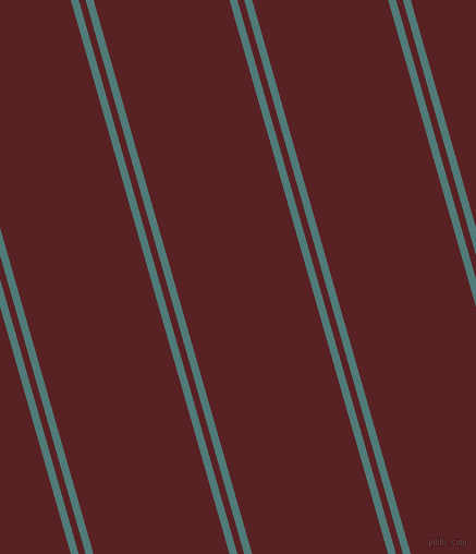 106 degree angle dual striped line, 7 pixel line width, 6 and 120 pixel line spacing, Breaker Bay and Burnt Crimson dual two line striped seamless tileable