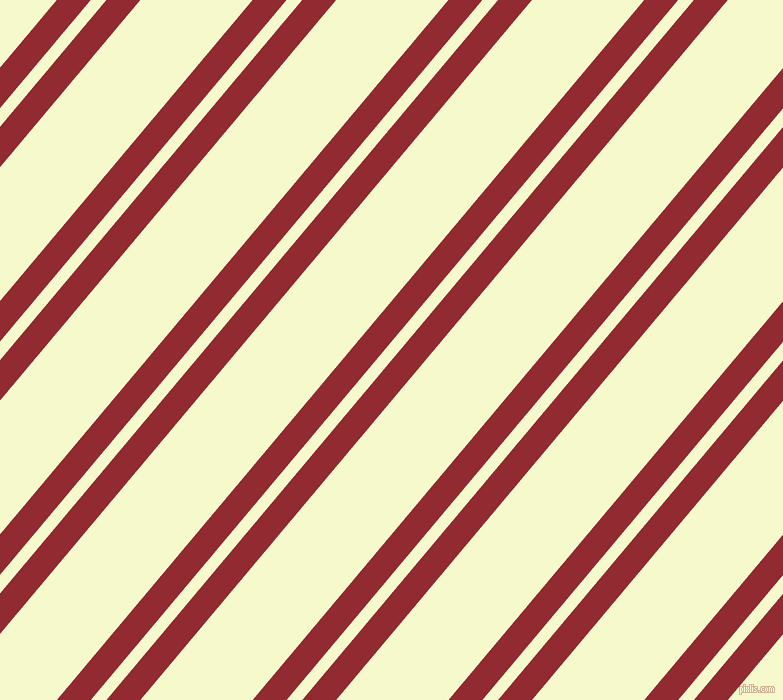 50 degree angles dual stripes line, 26 pixel line width, 12 and 86 pixels line spacing, Bright Red and Carla dual two line striped seamless tileable
