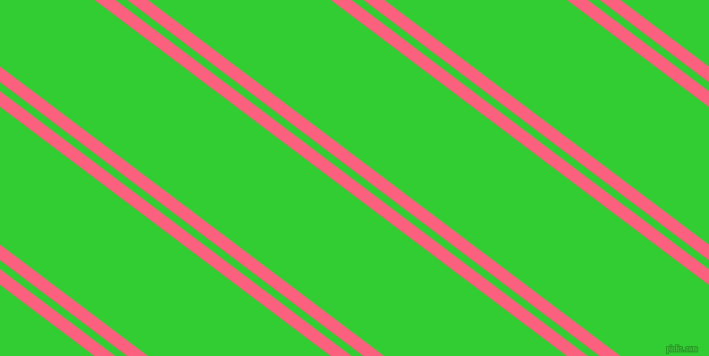 143 degree angle dual striped line, 14 pixel line width, 8 and 123 pixel line spacing, Brink Pink and Lime Green dual two line striped seamless tileable