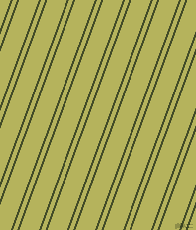70 degree angle dual stripes lines, 4 pixel lines width, 8 and 37 pixel line spacing, Bronzetone and Olive Green dual two line striped seamless tileable