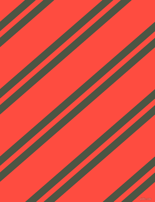 41 degree angles dual striped line, 23 pixel line width, 16 and 102 pixels line spacing, Cabbage Pont and Sunset Orange dual two line striped seamless tileable