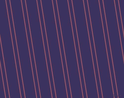 99 degree angles dual stripes line, 4 pixel line width, 12 and 42 pixels line spacing, Cannon Pink and Jacarta dual two line striped seamless tileable