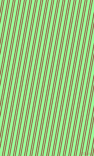 80 degree angle dual striped lines, 2 pixel lines width, 4 and 11 pixel line spacing, Carmine and Pale Green dual two line striped seamless tileable