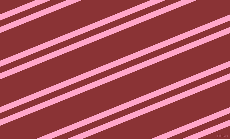 22 degree angles dual stripes lines, 19 pixel lines width, 20 and 86 pixels line spacing, Carnation Pink and Old Brick dual two line striped seamless tileable