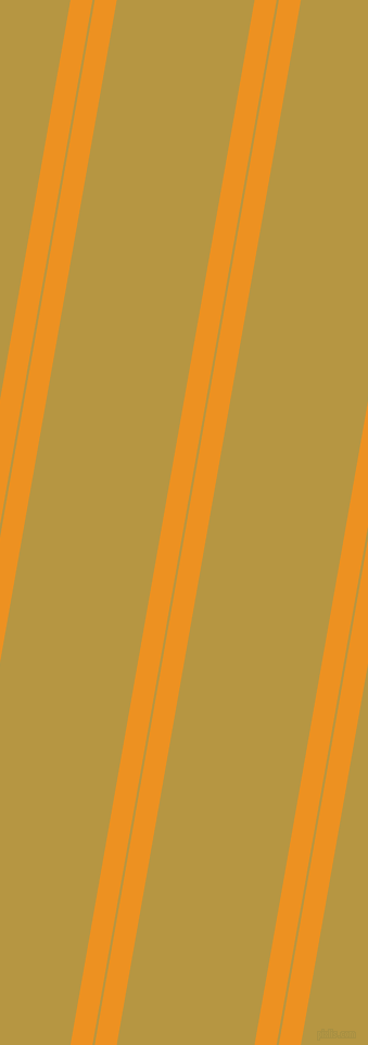 80 degree angles dual stripe lines, 20 pixel lines width, 2 and 125 pixels line spacing, Carrot Orange and Roti dual two line striped seamless tileable