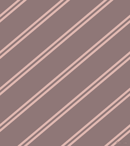 40 degree angle dual stripe lines, 7 pixel lines width, 6 and 70 pixel line spacing, Cavern Pink and Bazaar dual two line striped seamless tileable