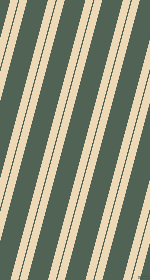75 degree angle dual striped lines, 25 pixel lines width, 4 and 66 pixel line spacing, Champagne and Mineral Green dual two line striped seamless tileable