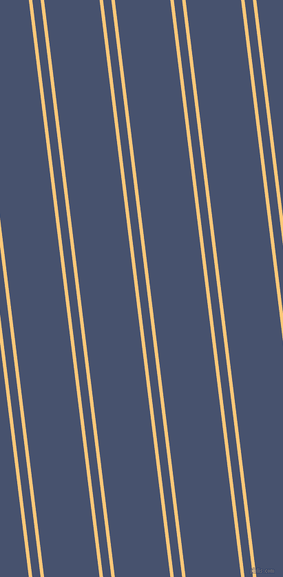97 degree angles dual stripes line, 5 pixel line width, 12 and 80 pixels line spacing, Chardonnay and East Bay dual two line striped seamless tileable