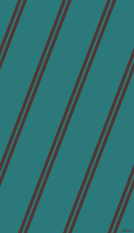 69 degree angle dual stripe line, 11 pixel line width, 6 and 112 pixel line spacing, Cocoa Bean and Atoll dual two line striped seamless tileable