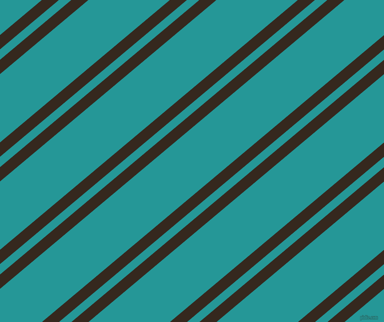40 degree angles dual stripes line, 22 pixel line width, 16 and 105 pixels line spacing, Cocoa Brown and Java dual two line striped seamless tileable