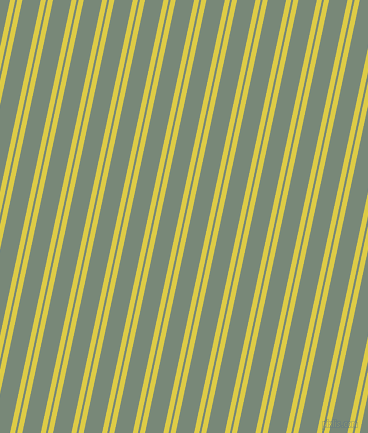 78 degree angle dual striped line, 5 pixel line width, 2 and 18 pixel line spacing, Confetti and Davy