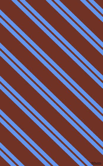 136 degree angle dual stripes line, 13 pixel line width, 6 and 49 pixel line spacingCornflower Blue and Pueblo dual two line striped seamless tileable