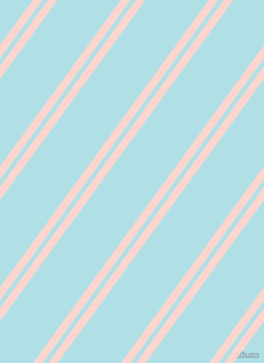 54 degree angle dual striped line, 11 pixel line width, 6 and 72 pixel line spacing, Cosmos and Powder Blue dual two line striped seamless tileable