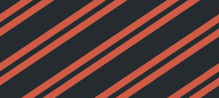34 degree angle dual striped line, 22 pixel line width, 16 and 71 pixel line spacing, Dark Coral and Blue Charcoal dual two line striped seamless tileable