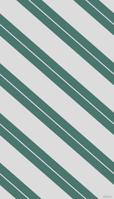 139 degree angles dual stripes lines, 31 pixel lines width, 4 and 81 pixels line spacing, Dark Green Copper and Gainsboro dual two line striped seamless tileable