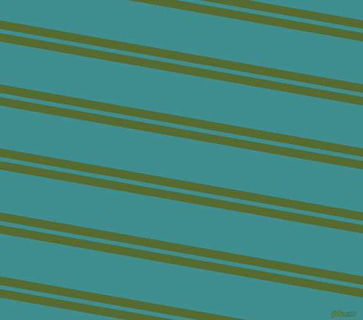 170 degree angles dual stripes lines, 12 pixel lines width, 6 and 61 pixels line spacing, Dark Olive Green and Blue Chill dual two line striped seamless tileable