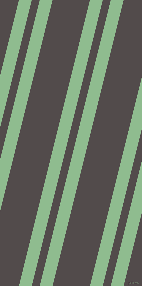 76 degree angle dual stripes lines, 42 pixel lines width, 26 and 122 pixel line spacing, Dark Sea Green and Matterhorn dual two line striped seamless tileable
