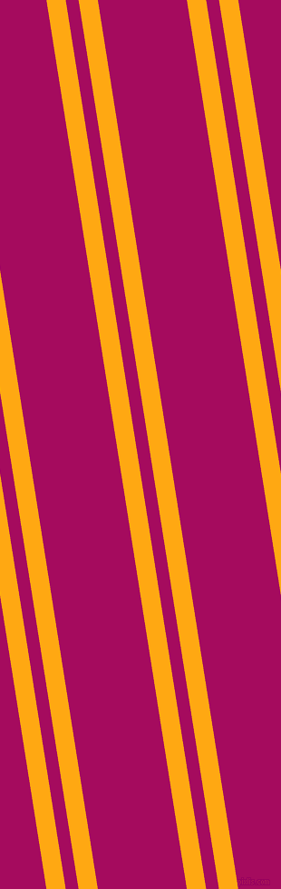 99 degree angle dual stripe lines, 21 pixel lines width, 14 and 97 pixel line spacing, Dark Tangerine and Jazzberry Jam dual two line striped seamless tileable