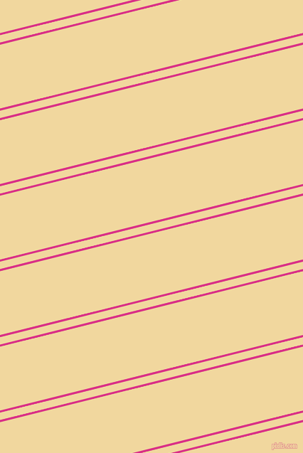 14 degree angles dual stripe lines, 3 pixel lines width, 10 and 87 pixels line spacing, Deep Cerise and Splash dual two line striped seamless tileable