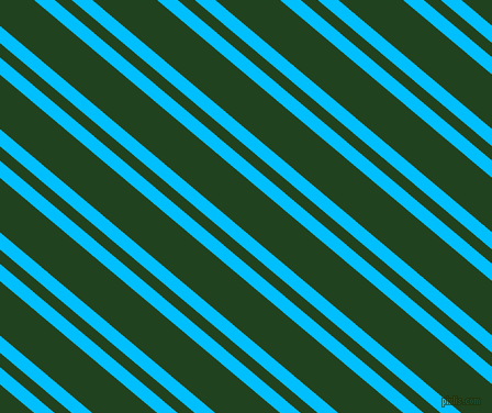 140 degree angles dual stripe lines, 12 pixel lines width, 10 and 38 pixels line spacing, Deep Sky Blue and Myrtle dual two line striped seamless tileable