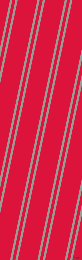 78 degree angles dual striped line, 9 pixel line width, 12 and 77 pixels line spacing, Delta and Crimson dual two line striped seamless tileable