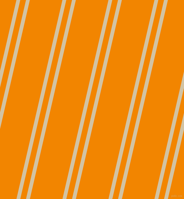 77 degree angle dual striped lines, 12 pixel lines width, 18 and 102 pixel line spacing, Double Spanish White and Tangerine dual two line striped seamless tileable