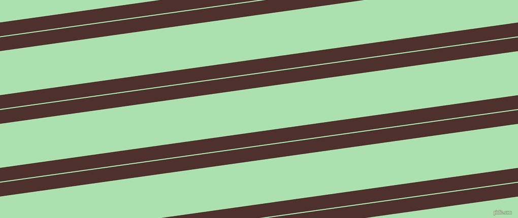 8 degree angles dual stripes line, 27 pixel line width, 2 and 86 pixels line spacing, Espresso and Celadon dual two line striped seamless tileable