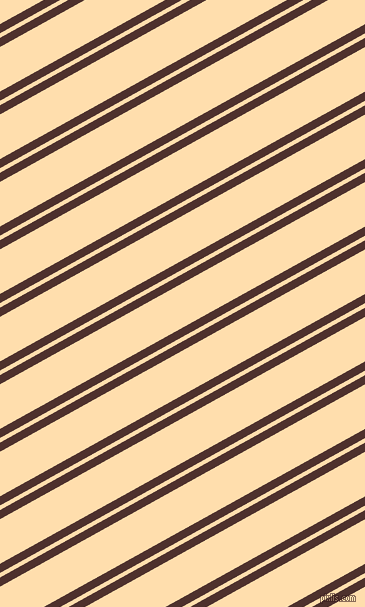 29 degree angles dual stripes line, 8 pixel line width, 4 and 39 pixels line spacing, Espresso and Navajo White dual two line striped seamless tileable