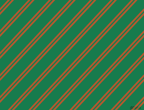 47 degree angles dual stripe line, 6 pixel line width, 4 and 35 pixels line spacing, Fiery Orange and Salem dual two line striped seamless tileable