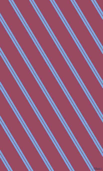121 degree angle dual stripe lines, 7 pixel lines width, 2 and 55 pixel line spacing, Jordy Blue and Cadillac dual two line striped seamless tileable
