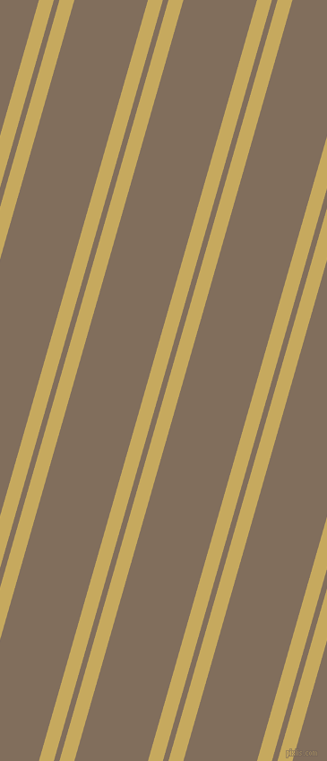 74 degree angle dual stripes lines, 16 pixel lines width, 6 and 79 pixel line spacing, Laser and Donkey Brown dual two line striped seamless tileable