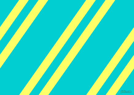 55 degree angles dual stripe line, 26 pixel line width, 26 and 101 pixels line spacing, Laser Lemon and Dark Turquoise dual two line striped seamless tileable