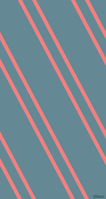 118 degree angles dual stripe lines, 12 pixel lines width, 28 and 98 pixels line spacing, Light Coral and Horizon dual two line striped seamless tileable