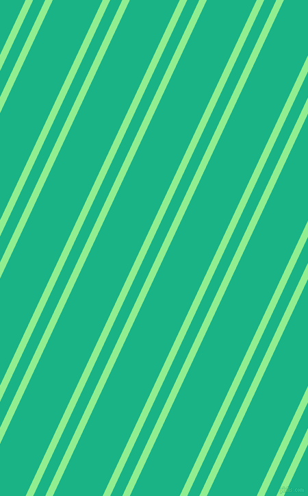 65 degree angle dual striped lines, 10 pixel lines width, 16 and 66 pixel line spacing, Light Green and Mountain Meadow dual two line striped seamless tileable
