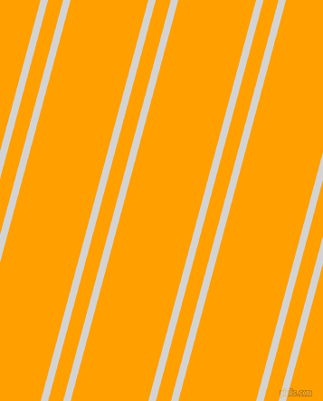 75 degree angles dual stripes line, 8 pixel line width, 16 and 83 pixels line spacing, Light Grey and Orange Peel dual two line striped seamless tileable
