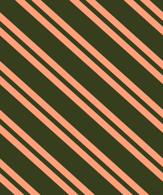 138 degree angles dual stripe lines, 26 pixel lines width, 18 and 77 pixels line spacing, Light Salmon and Turtle Green dual two line striped seamless tileable
