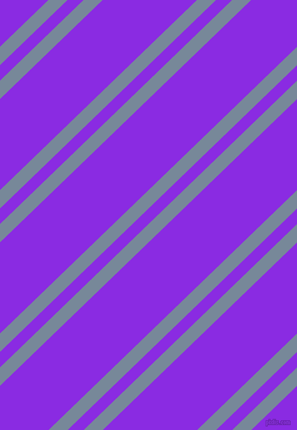 44 degree angles dual stripe line, 19 pixel line width, 16 and 94 pixels line spacing, Light Slate Grey and Blue Violet dual two line striped seamless tileable