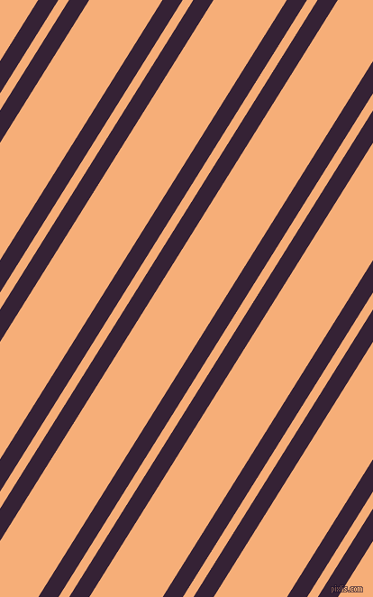 58 degree angles dual striped line, 19 pixel line width, 10 and 69 pixels line spacing, Mardi Gras and Tacao dual two line striped seamless tileable