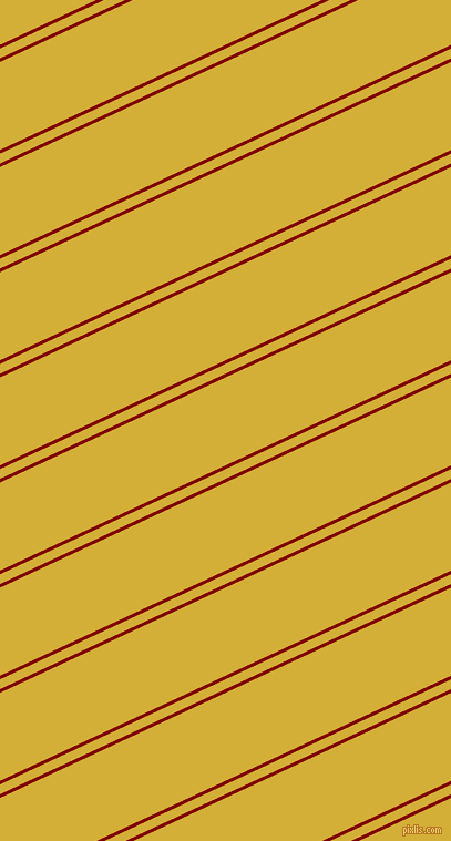 25 degree angle dual striped line, 3 pixel line width, 8 and 72 pixel line spacing, Maroon and Metallic Gold dual two line striped seamless tileable