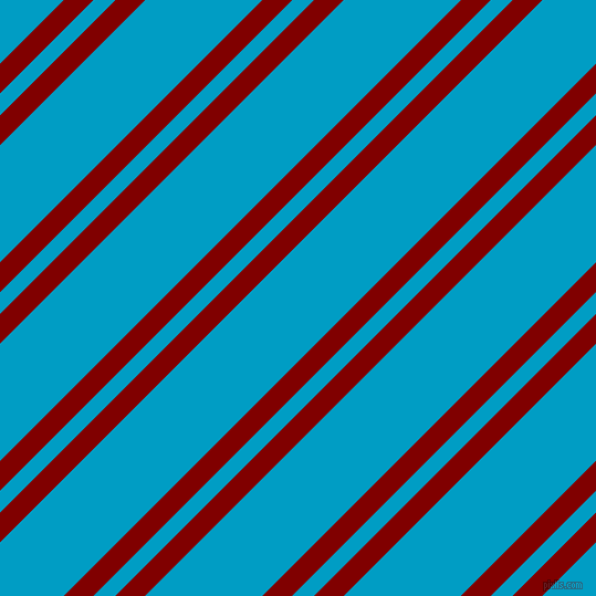 45 degree angles dual striped lines, 19 pixel lines width, 14 and 75 pixels line spacing, Maroon and Pacific Blue dual two line striped seamless tileable