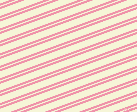 20 degree angle dual stripe lines, 7 pixel lines width, 4 and 22 pixel line spacing, Mauvelous and Hint Of Yellow dual two line striped seamless tileable