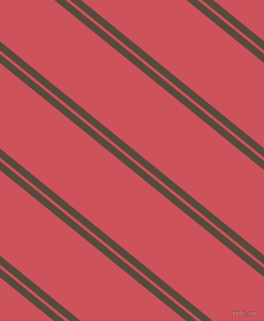 141 degree angles dual stripes line, 10 pixel line width, 4 and 95 pixels line spacing, Metallic Bronze and Mandy dual two line striped seamless tileable