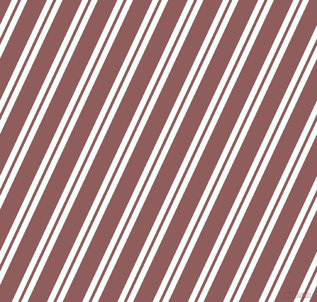 65 degree angles dual stripe line, 8 pixel line width, 4 and 25 pixels line spacing, Mint Cream and Rose Taupe dual two line striped seamless tileable