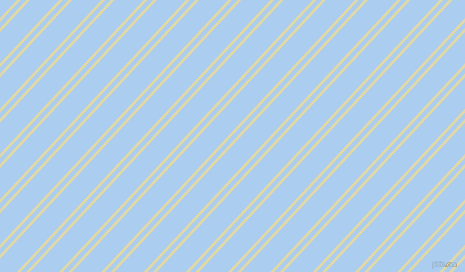 47 degree angles dual striped lines, 4 pixel lines width, 6 and 31 pixels line spacing, Mint Julep and Pale Cornflower Blue dual two line striped seamless tileable