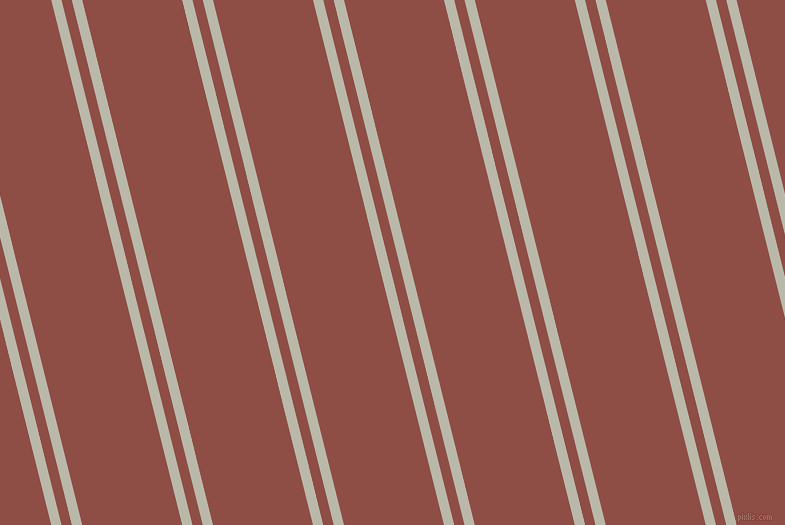 104 degree angles dual stripes line, 10 pixel line width, 10 and 97 pixels line spacing, Mist Grey and Matrix dual two line striped seamless tileable