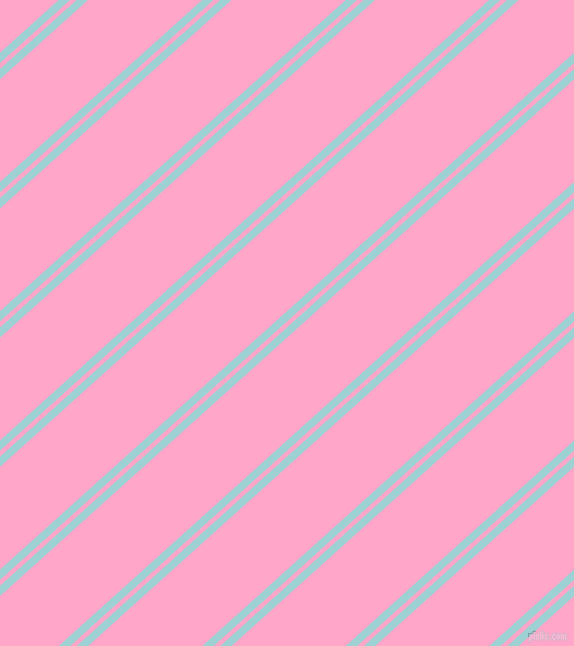 42 degree angle dual striped line, 7 pixel line width, 4 and 70 pixel line spacing, Morning Glory and Carnation Pink dual two line striped seamless tileable