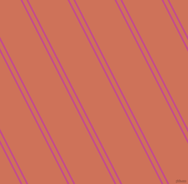 117 degree angles dual striped line, 6 pixel line width, 12 and 121 pixels line spacing, Mulberry and Japonica dual two line striped seamless tileable